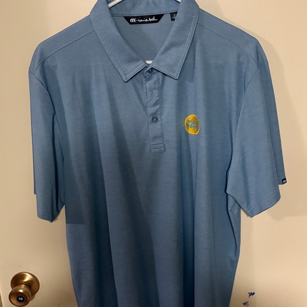 Travis Mathew Light Blue Polo Shirt